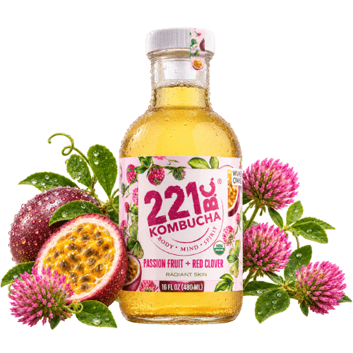 Passion Fruit Red Clover Kombucha
