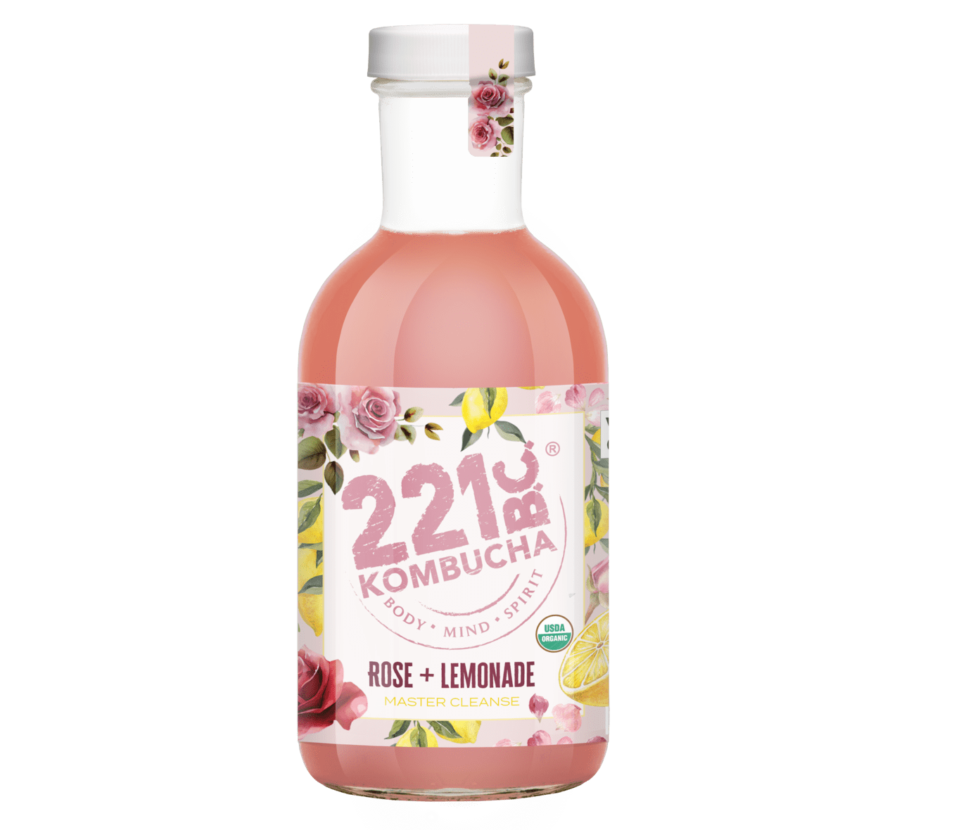 Rosé Lemonade Kombucha flavor bottle