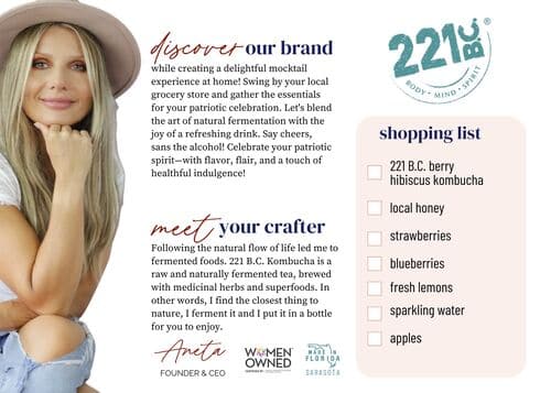 shopping list for Patriotic berry fizz mocktail