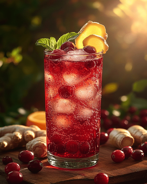 cranberry ginger kombucha