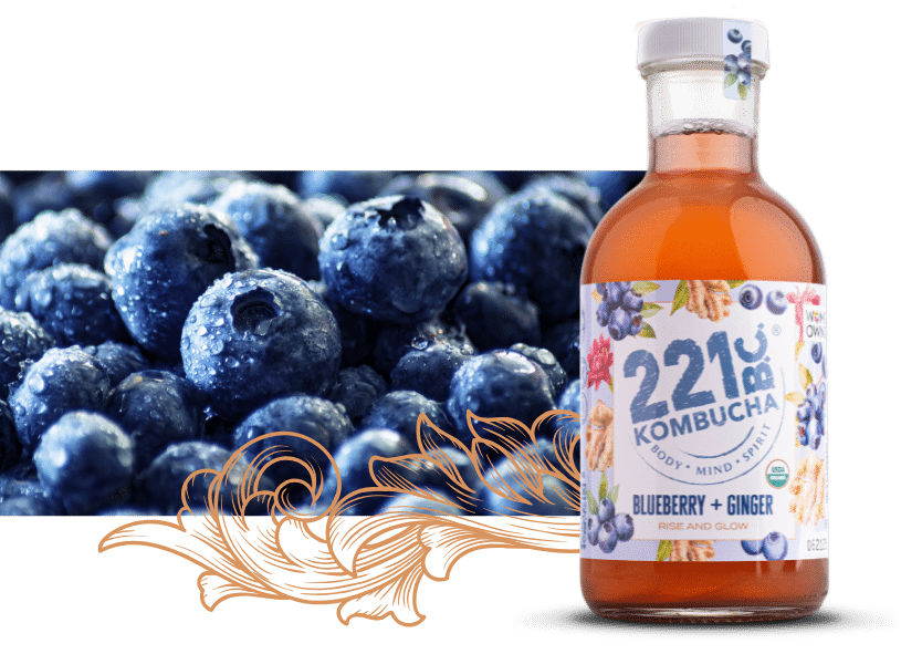 Bluberry Ginger Kombucha