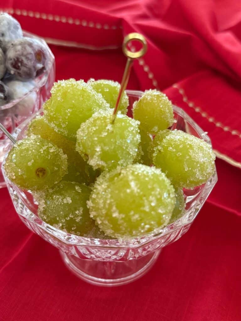 New Year’s Berry Hibiscus Kombucha or Prosecco-Soaked Frozen Grapes